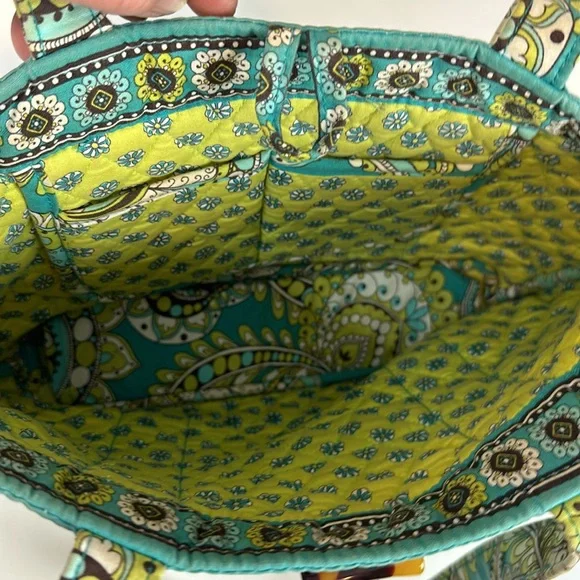 Vera Bradley Peacock Tote Bag Purse Retired - Picture 4 of 11
